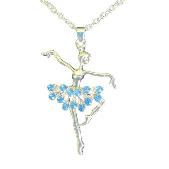 🆕 Ballerina Necklace - Lt Blue - Picture 5 of 12